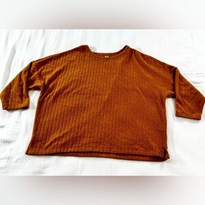 Old Navy Orang Ribbed Top Large